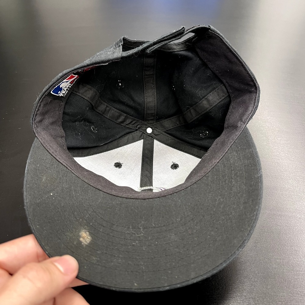 MLB Colorado Rockies Baseball Hat Cap Youth Black Purple Adjustable Strap Back - Picture 5 of 8
